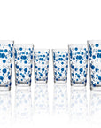 BPA-Free Set of 6 Merritt Designs Satin Pearl Sapphire 20oz Acrylic Tumbler