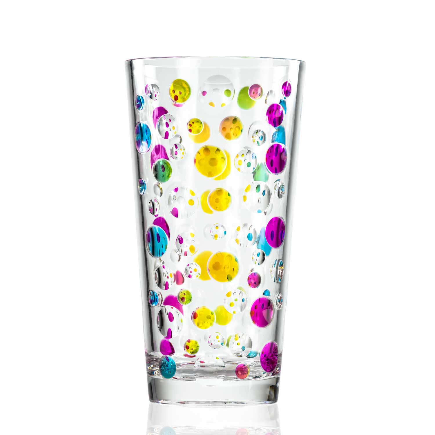 BPA-Free Merritt Designs Satin Pearl Rainbow 20oz Acrylic Tumbler