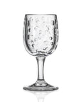 BPA-Free Merritt Designs Satin Pearl clear 8oz Acrylic Wine Glass