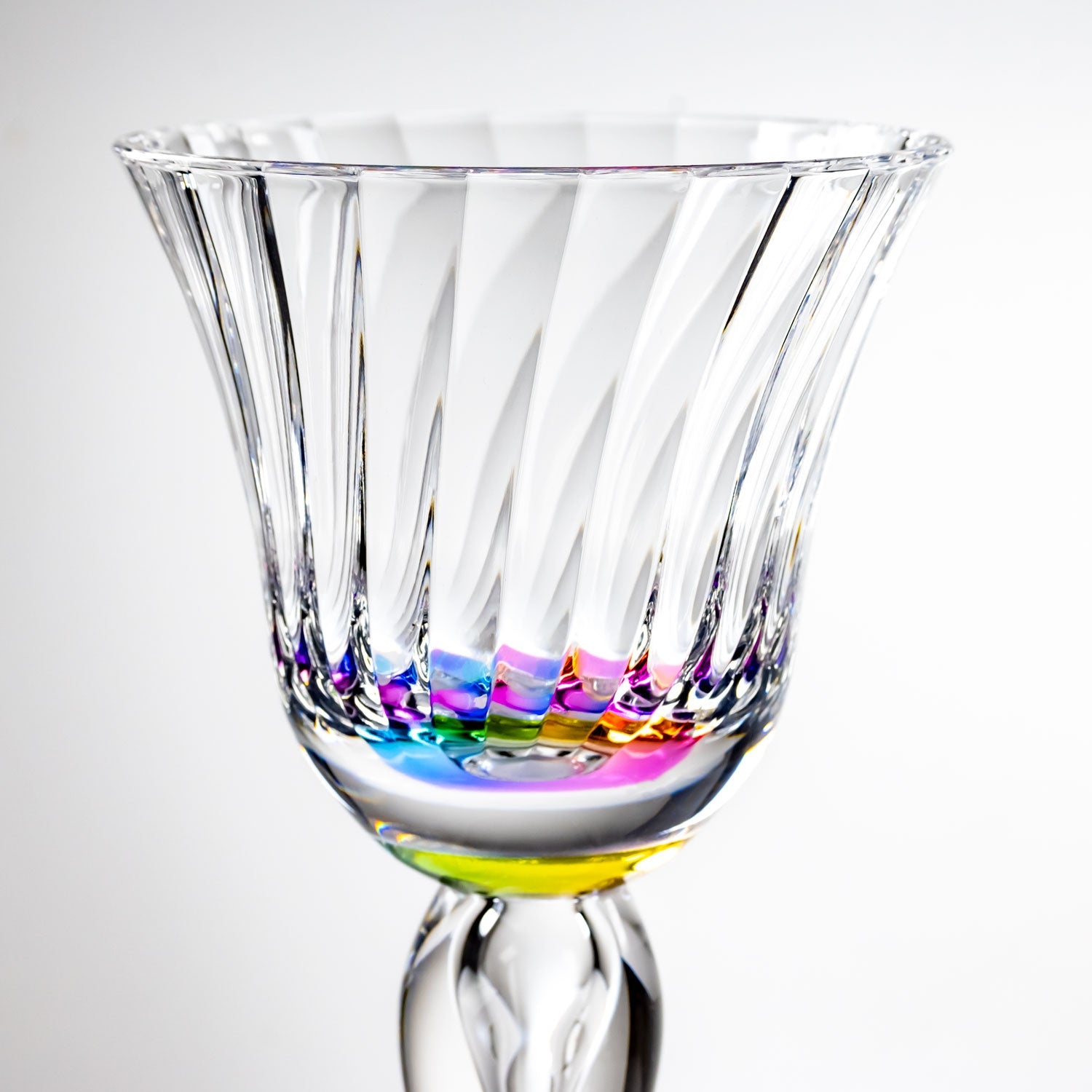 Lot - Ten Farberware Art Deco Wine Glasses