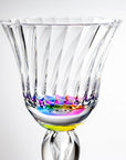 Merritt Designs Venezia Rainbow 10oz Acrylic Wine Stemware detailed coloring