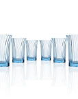 Merritt Designs Venezia Blue 14oz Acrylic Tumbler set of 6
