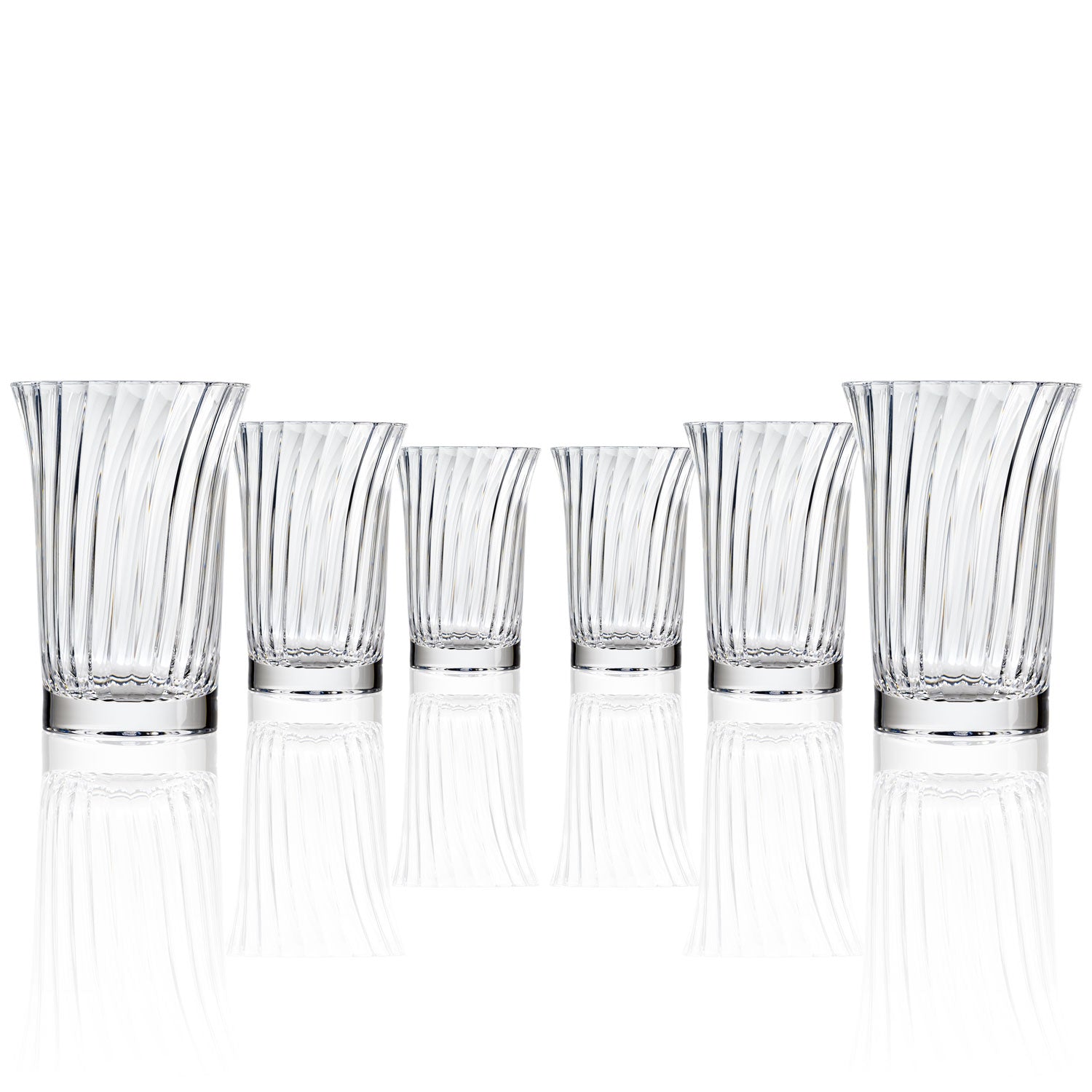 Merritt Designs Venezia Clear 14oz Acrylic Tumbler set of 6