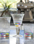 Merritt Designs Venezia Rainbow 10oz Acrylic Wine Stemware in the kitchen