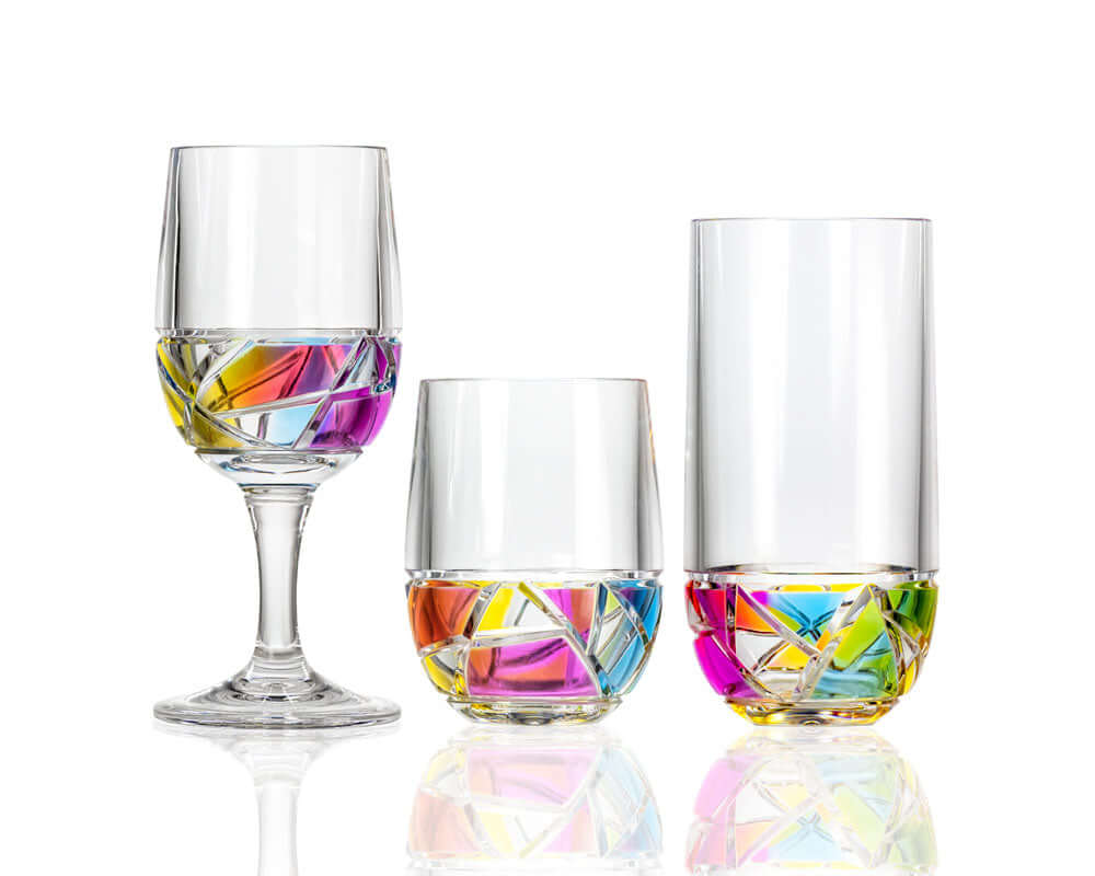 Merritt Designs Mosaic Acrylic Drinkware Collection