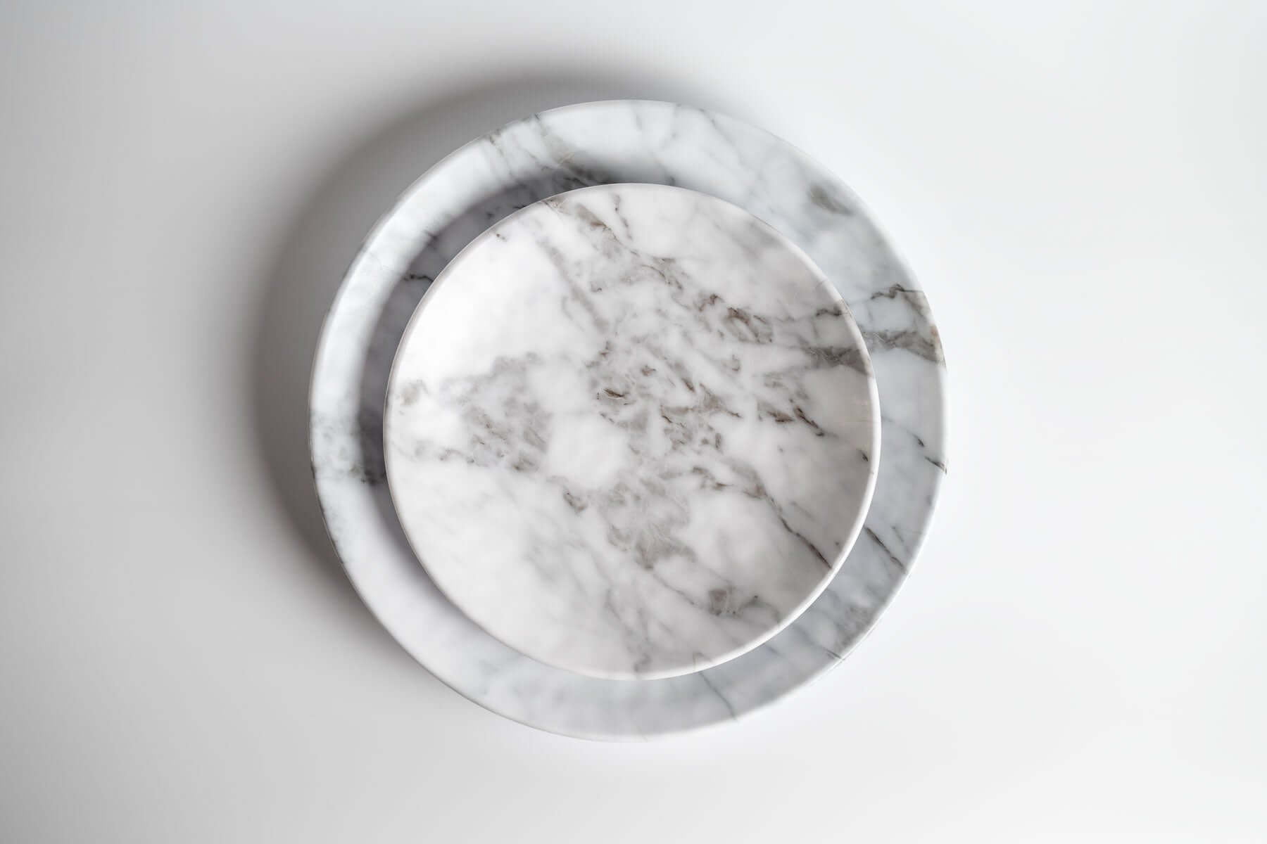 Merritt Designs White Marble Melamine Dinnerware Collection