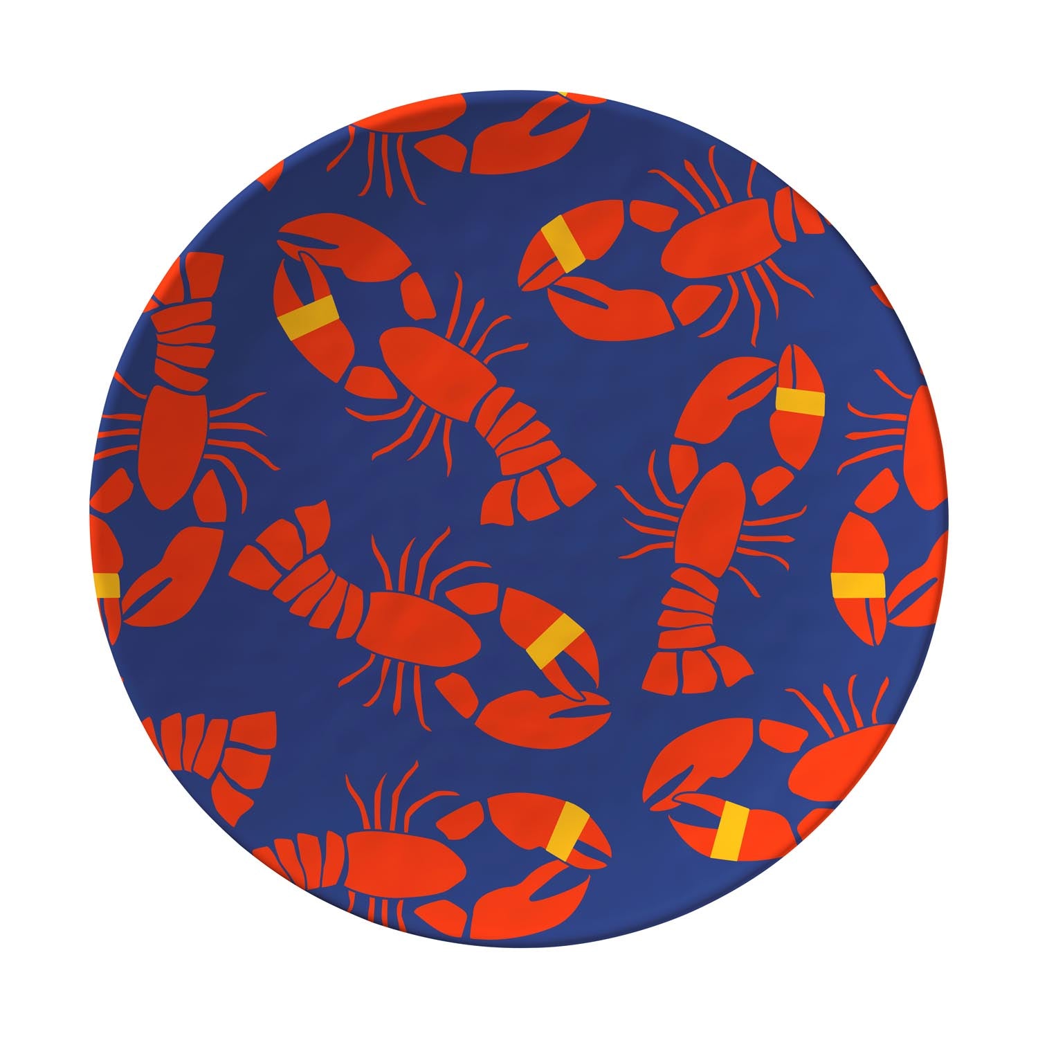 Lobster Bake 11 inch Melamine Dinner Plate by Merritt Designs