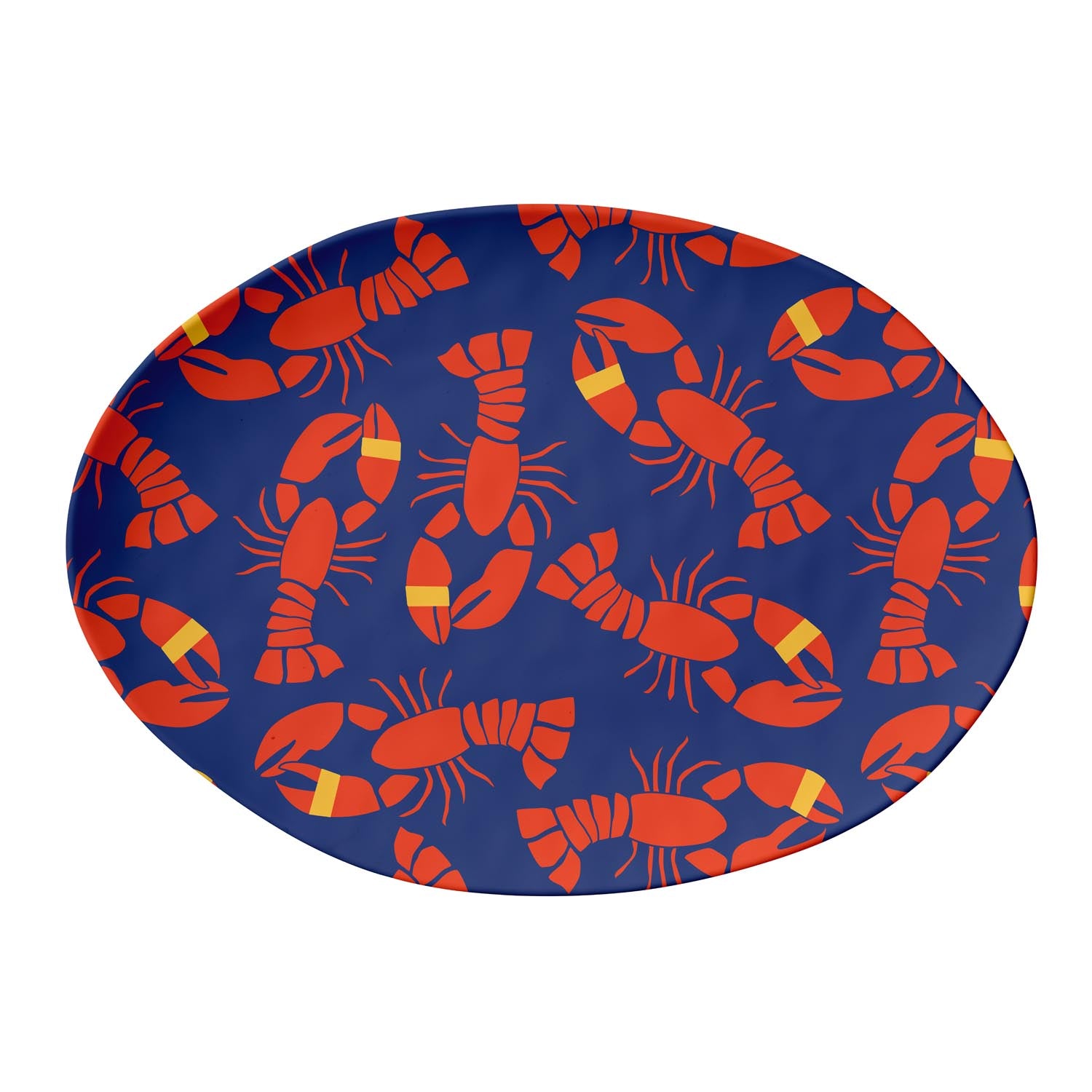 Lobster Bake 16 inch x 12 inch Melamine Serving Tray by Merritt Designs