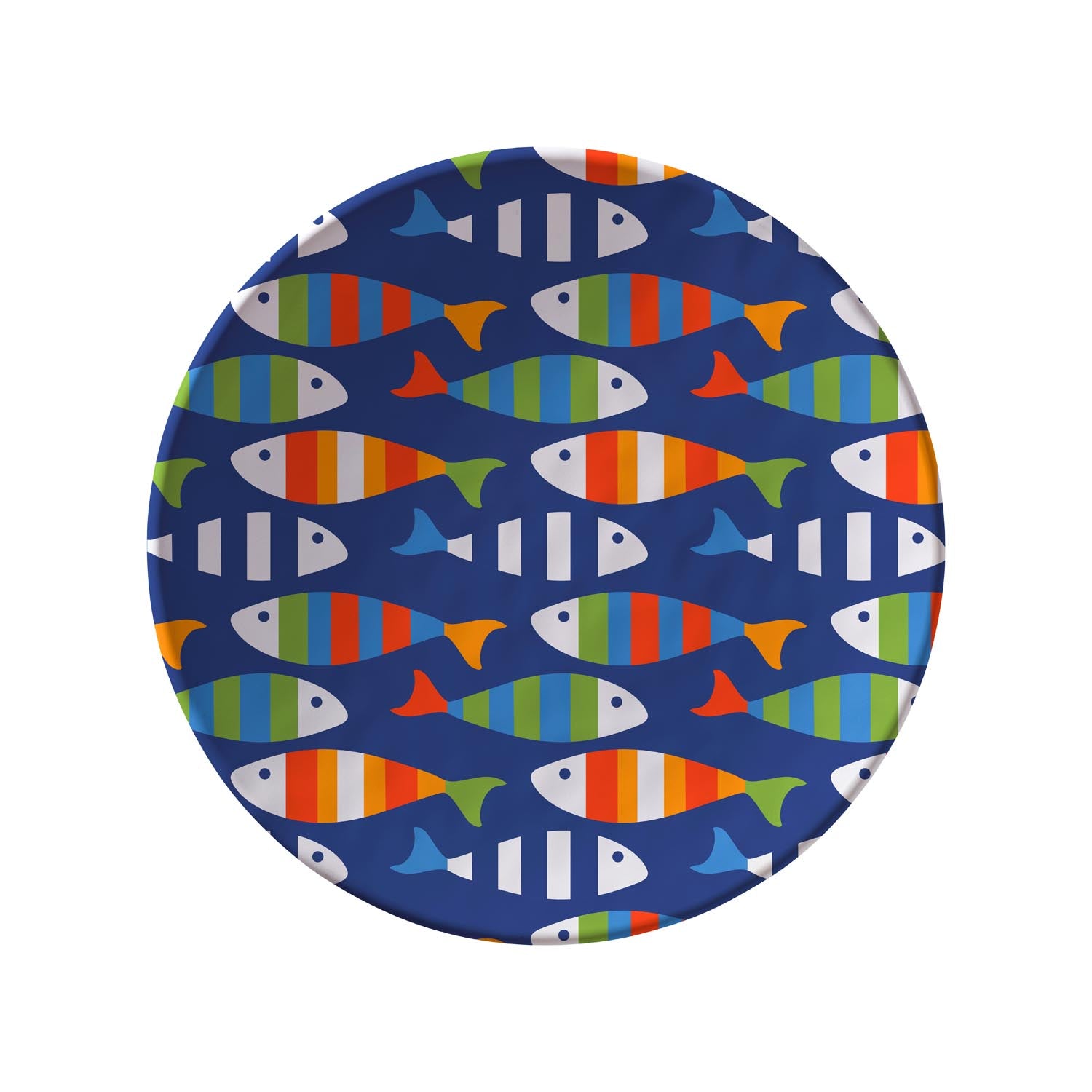 Fish Friends 8.5 inch Melamine Salad Plate by Merritt Designs