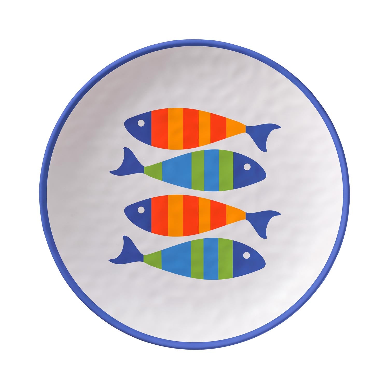 Fish Friends 11 inch Melamine Dinner Plate by Merritt Designs