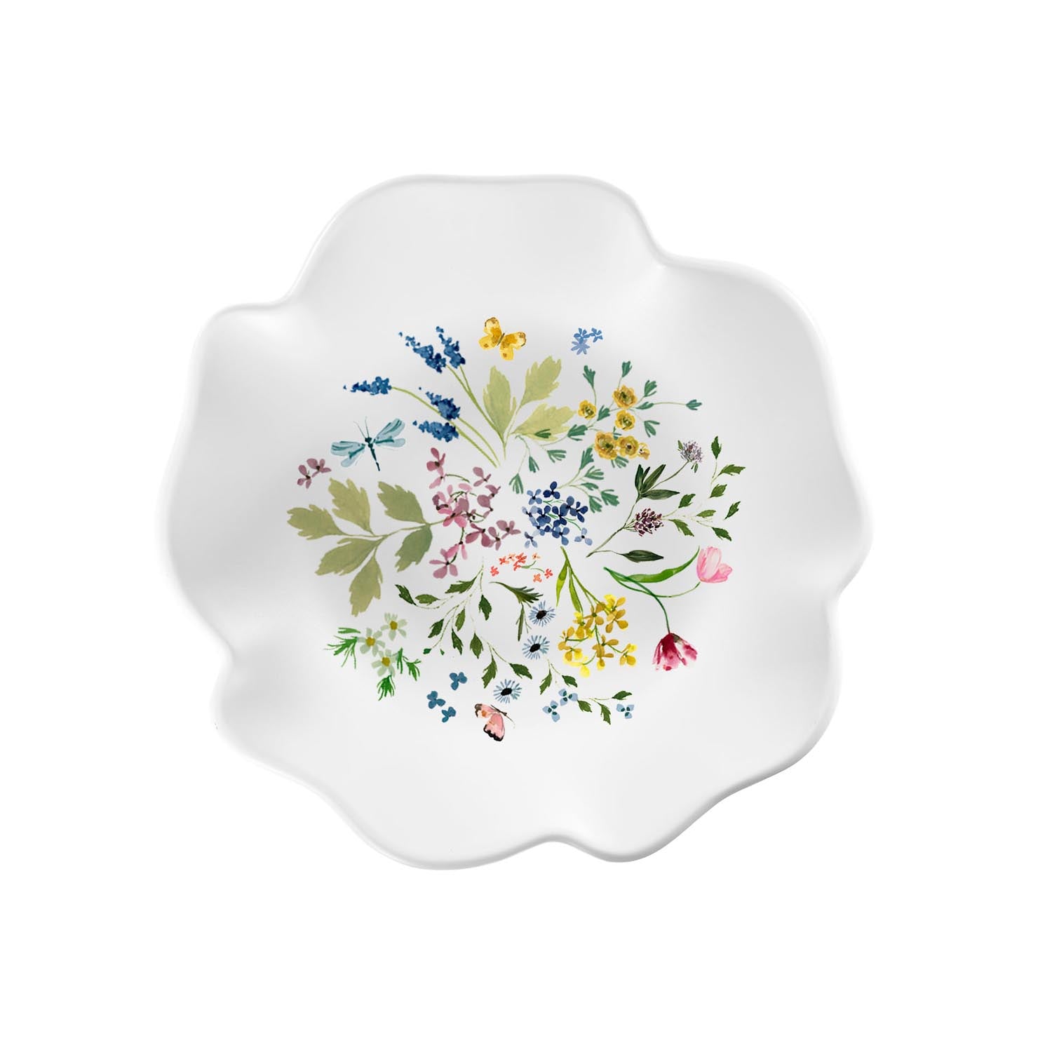 Wildflower 8.5in Melamine Salad Plate by Merritt Designs