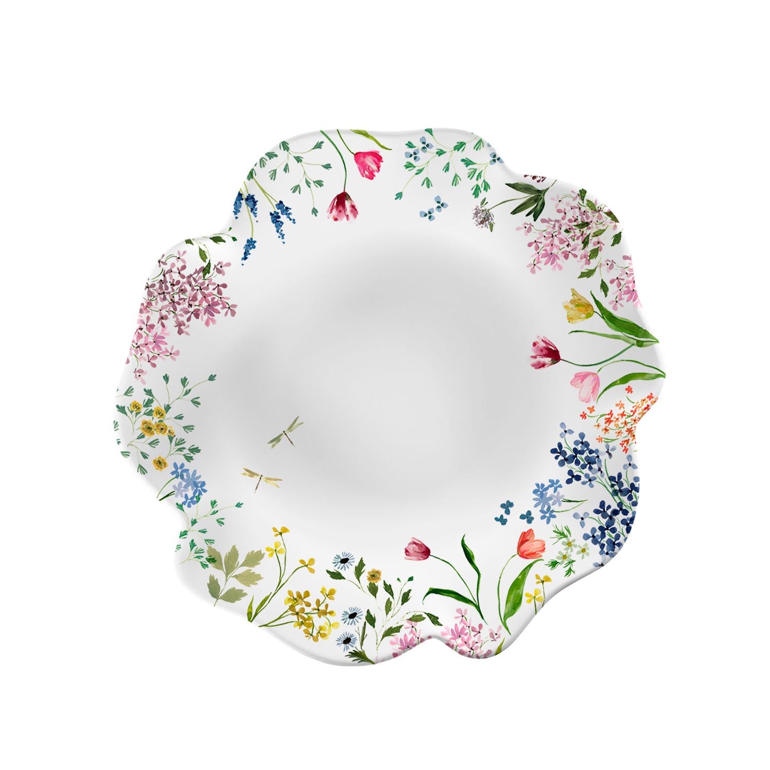 Wildflower 11.5in Melamine Dinner Plate by Merritt Designs
