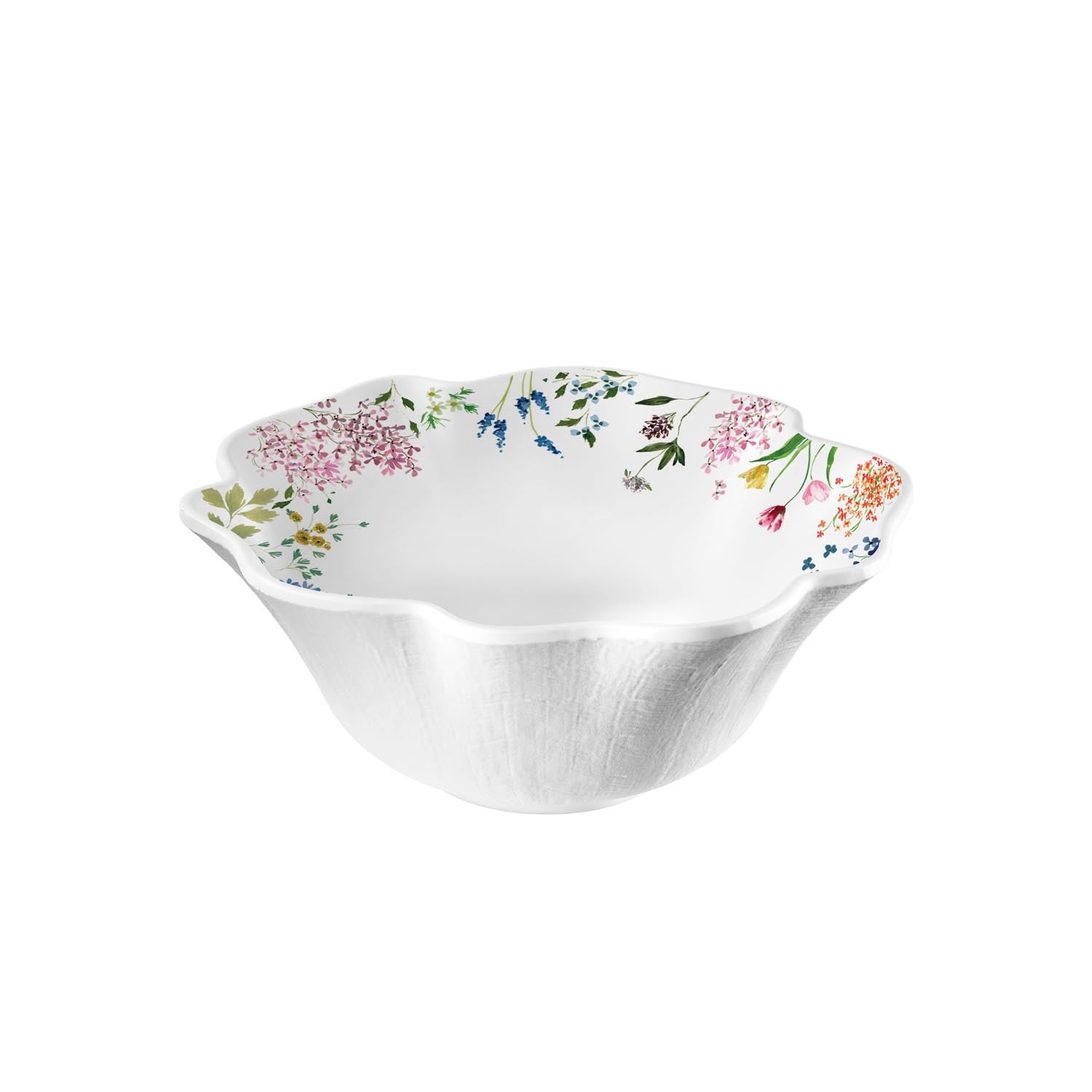 Wildflower 7.5 inch x 3 inch Melamine Salad Bowl by Merritt Designs
