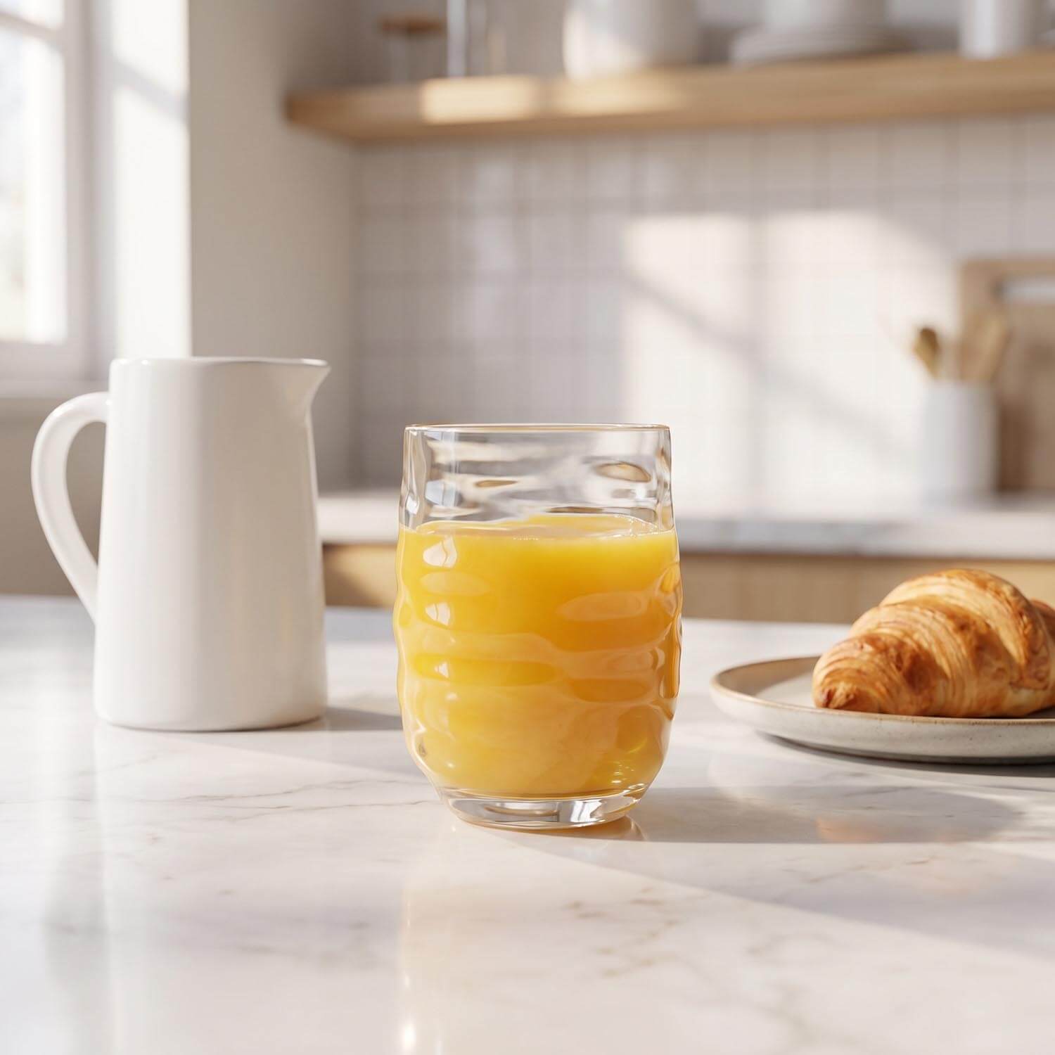 Tritan Ripple 13oz Clear Tumbler Set of 6 by Merritt Designs