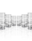 Tritan Ripple 18oz Clear Tumbler Set of 6 by Merritt Designs