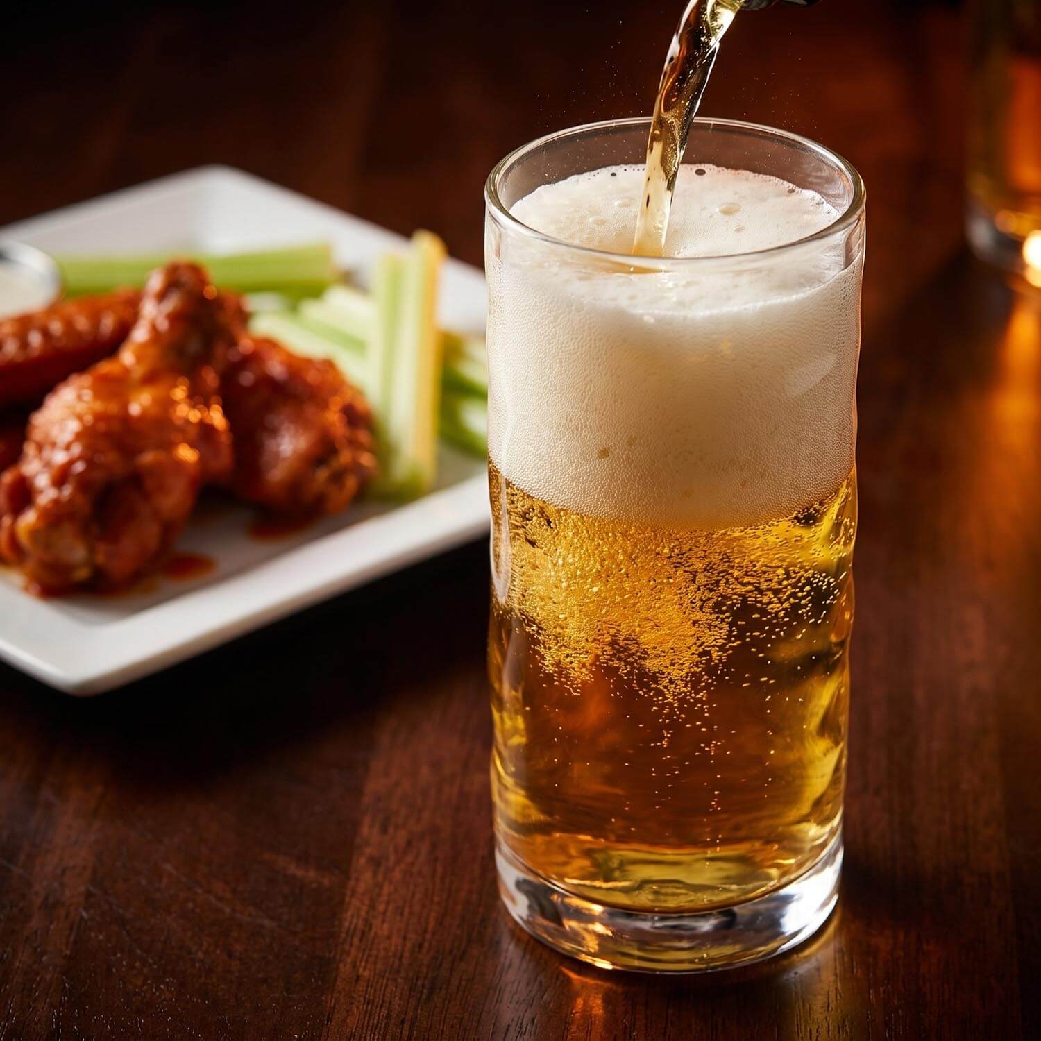 Tritan Ripple 18oz Clear Tumbler with beer by Merritt Designs