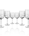 Tritan Ripple 13oz Clean Stemmed Wine Glass Set of 6 by Merritt Designs