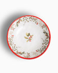 Mistletoe Christmas Holiday 8" Melamine Salad Bowl by Merritt Designs