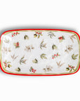 Mistletoe Christmas Holiday 15" Melamine Appetizer Serving Tray by Merritt Designs
