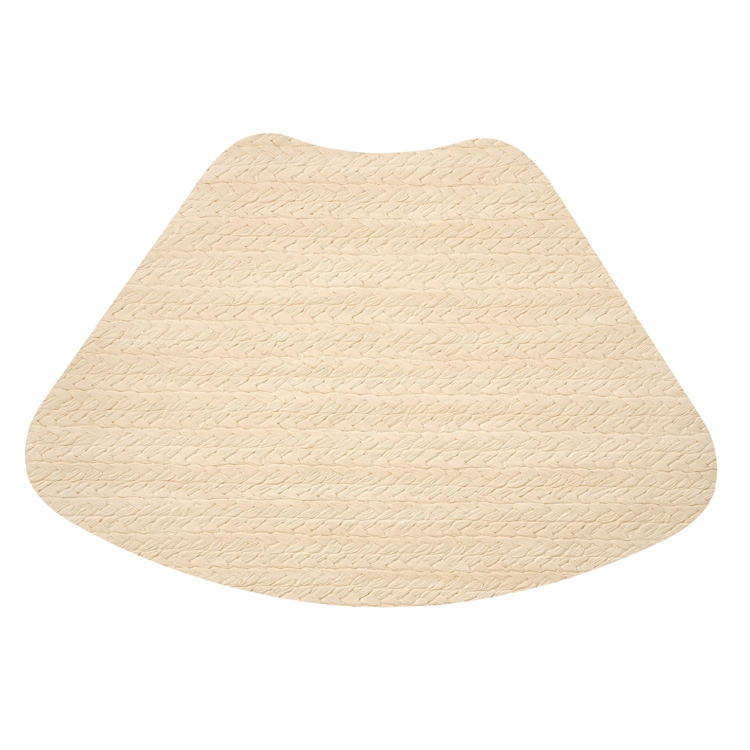 Basket Weave Cream 13 inch x 19 inch wedge placemat by Merritt Designs