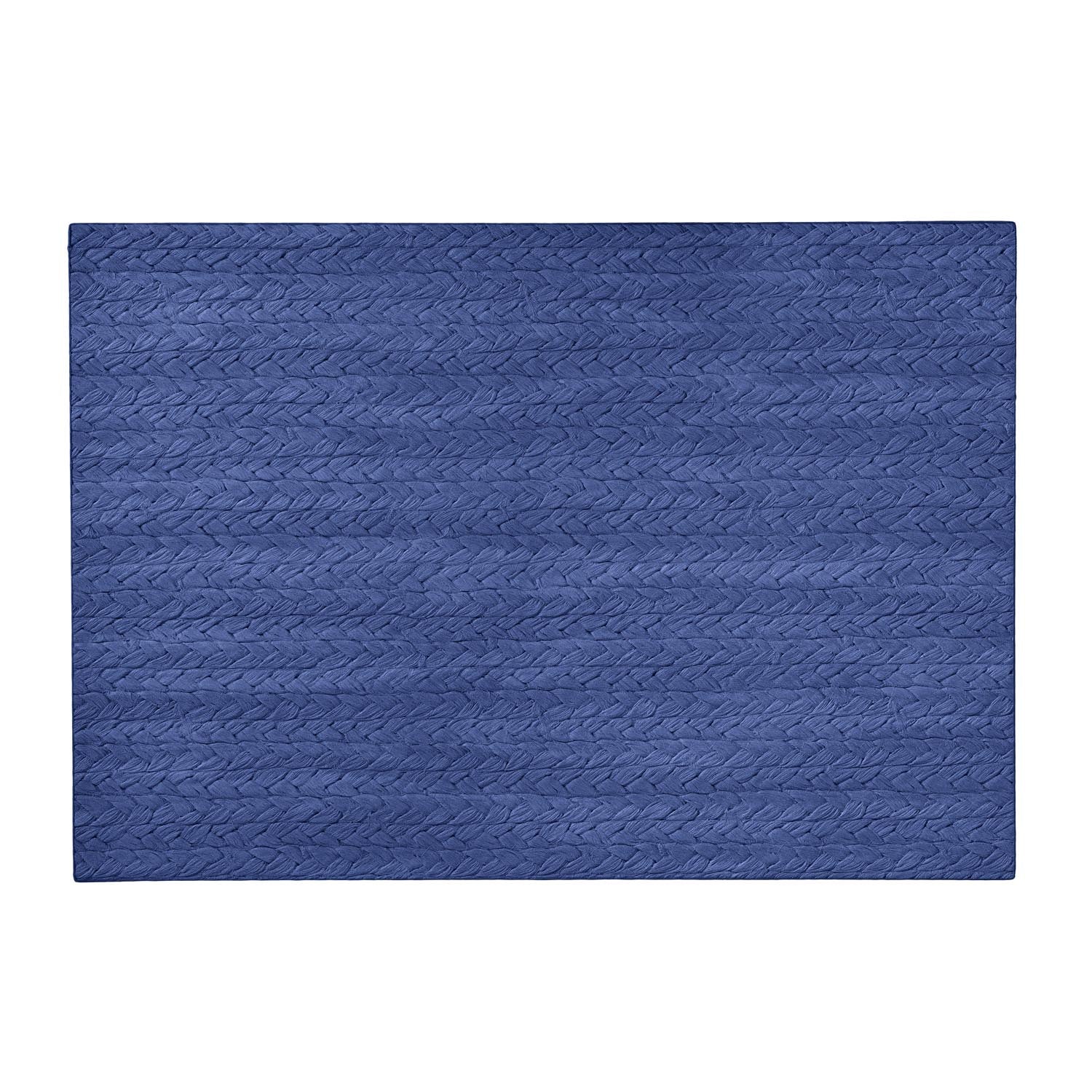 Basket Weave navy 13 inch x 19 inch rectangular placemat by Merritt Designs