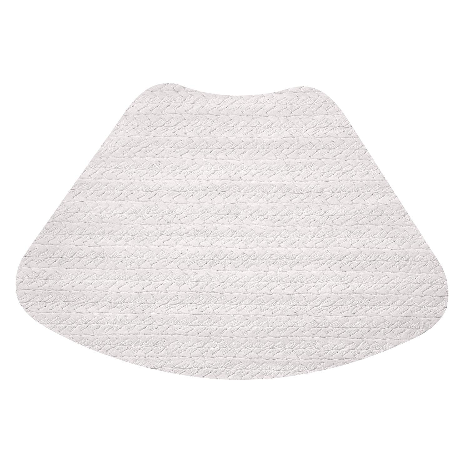 Basket Weave White 13 inch x 19 inch wedge placemat by Merritt Designs