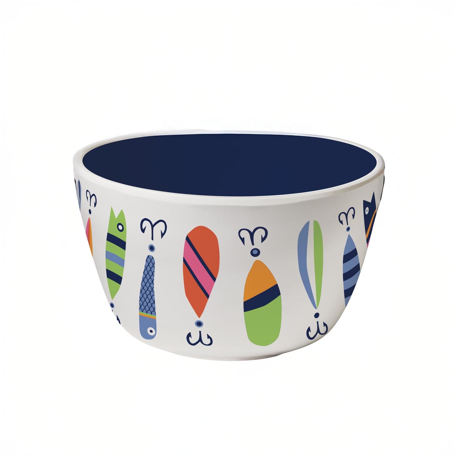 19555-Lures_5.5_inch_x_2.75_inch_Melamine_Salad_Bowl