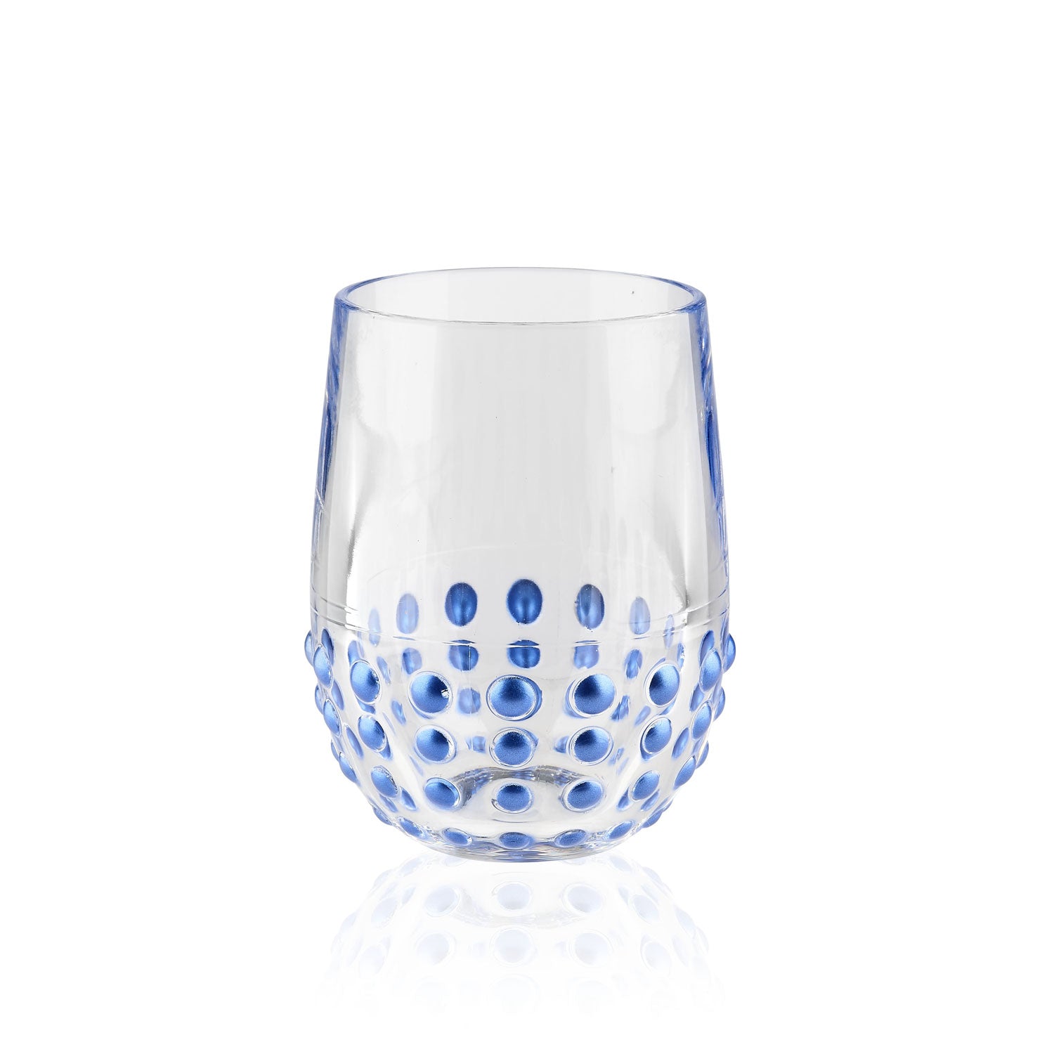 Beaded Blue 10oz Acrylic Tumbler by Merritt Designs