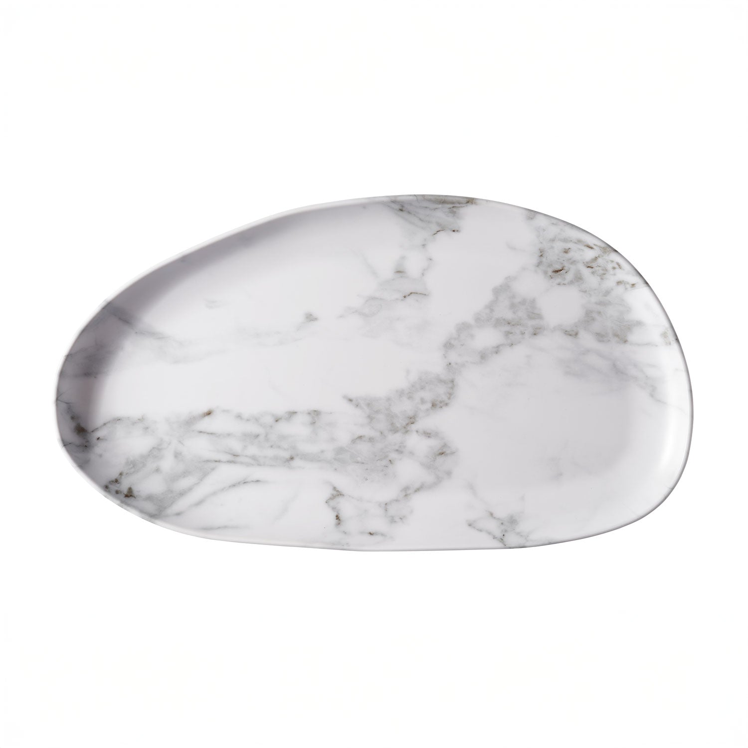 19700_White_Marble_19.5_inch_x_11.25_inch_Serving_Tray