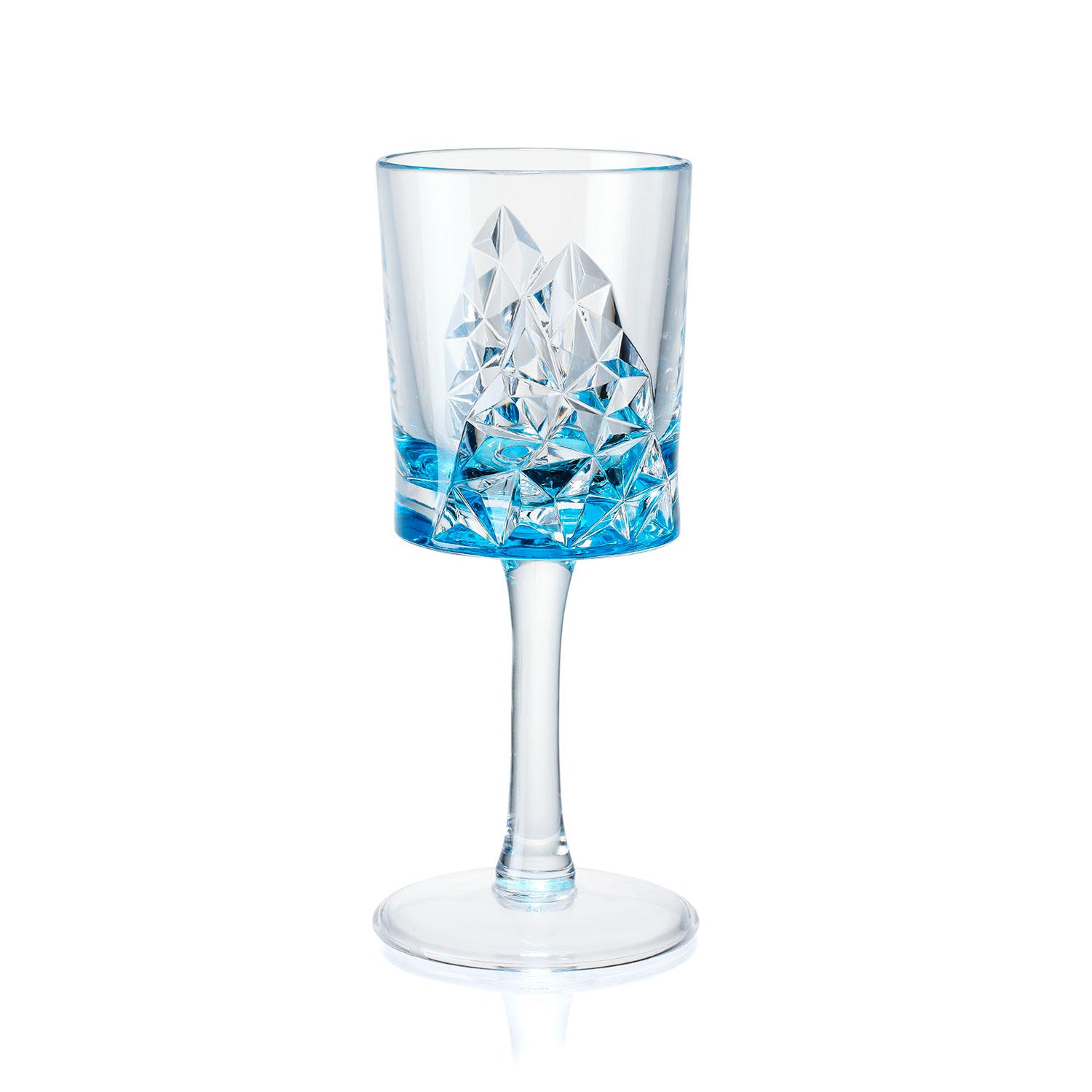 Glacier 8oz Turquoise Acrylic Wine Glass by Merritt Designs