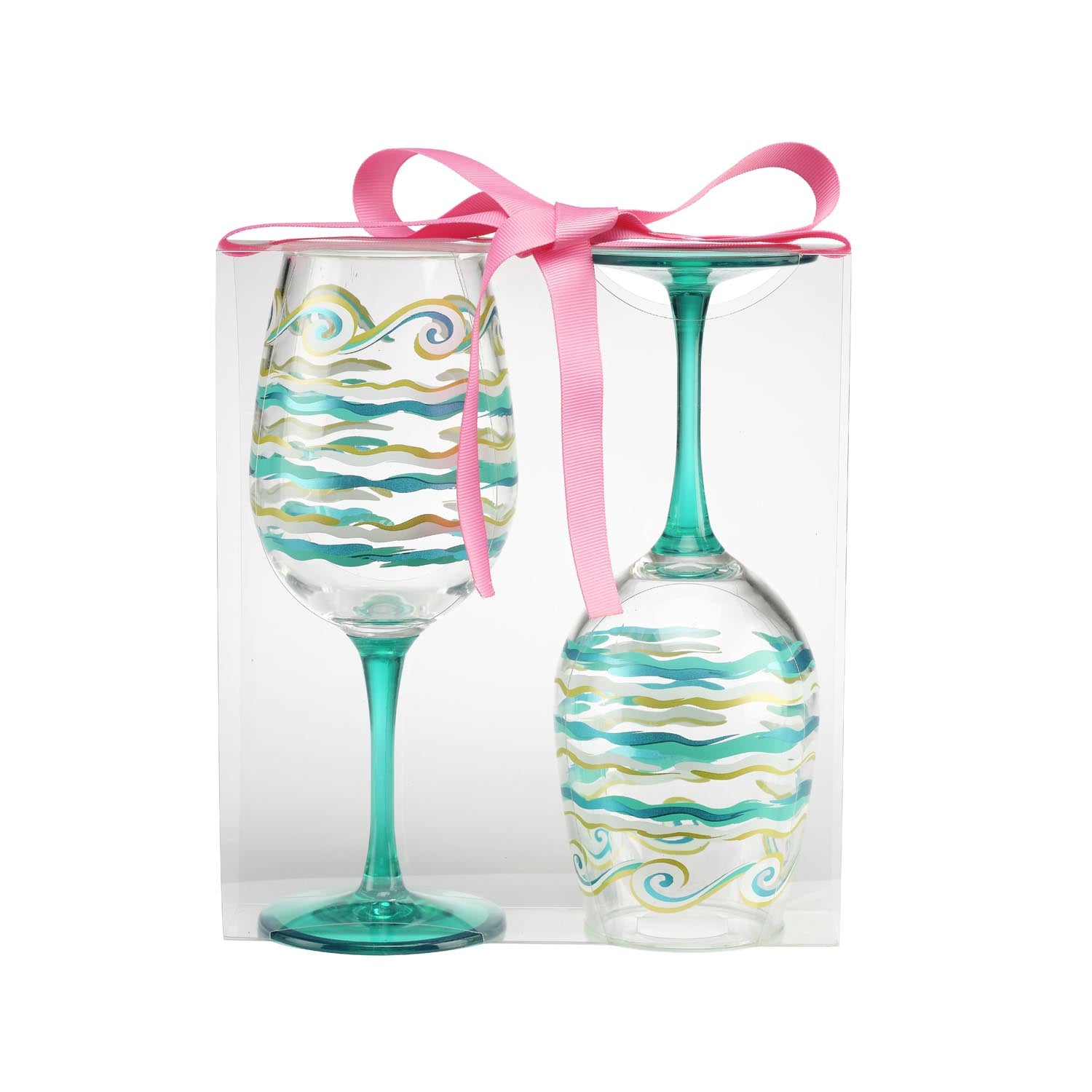Lolita Coastal Wave 16oz Acrylic Stemmed Wine Glass by Merritt Designs