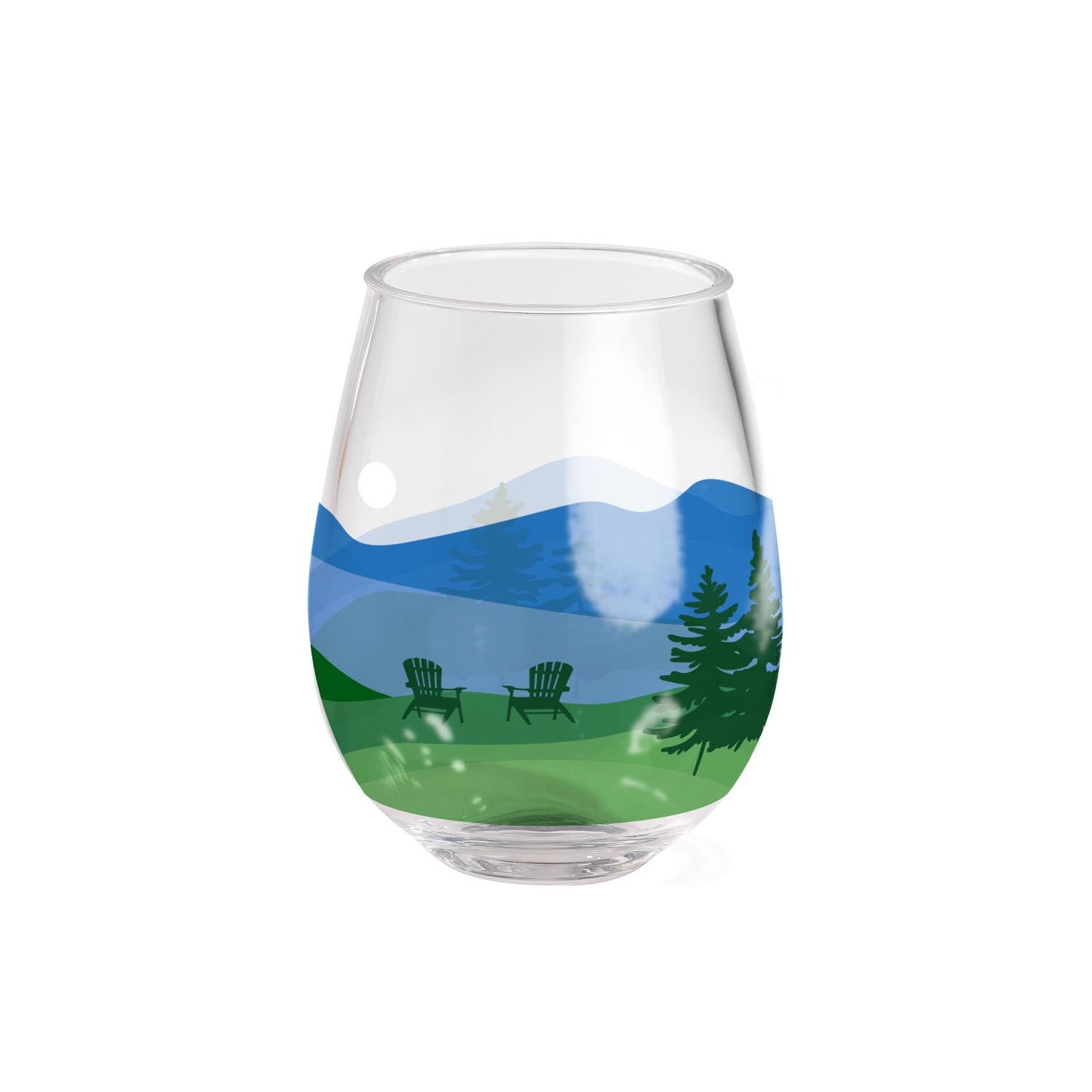 Lakeview 15oz Acrylic Stemless Wine Glass by Merritt Designs