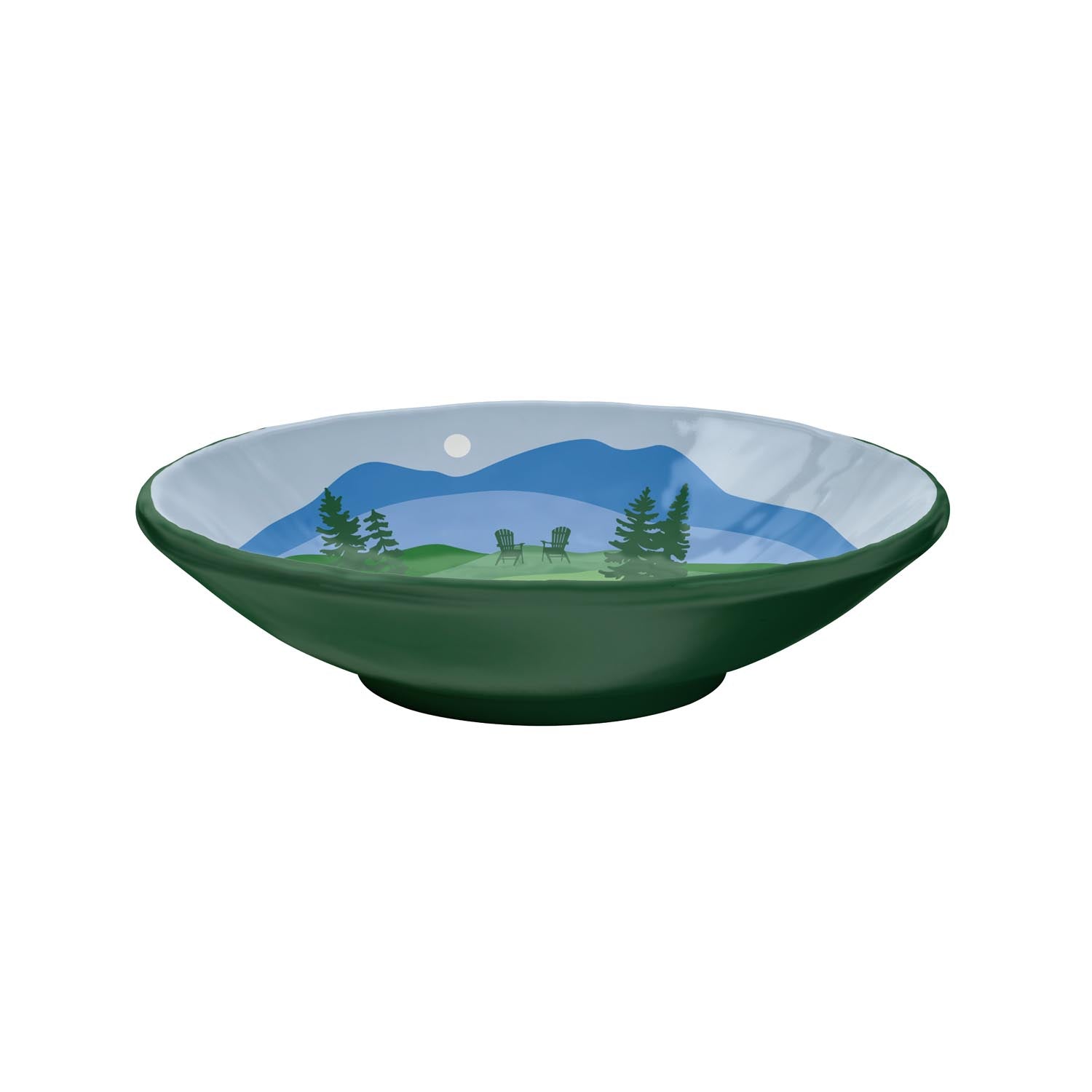 Lakeview 7.5 inch x 2.25 inch melamine salad bowl by Merritt Designs