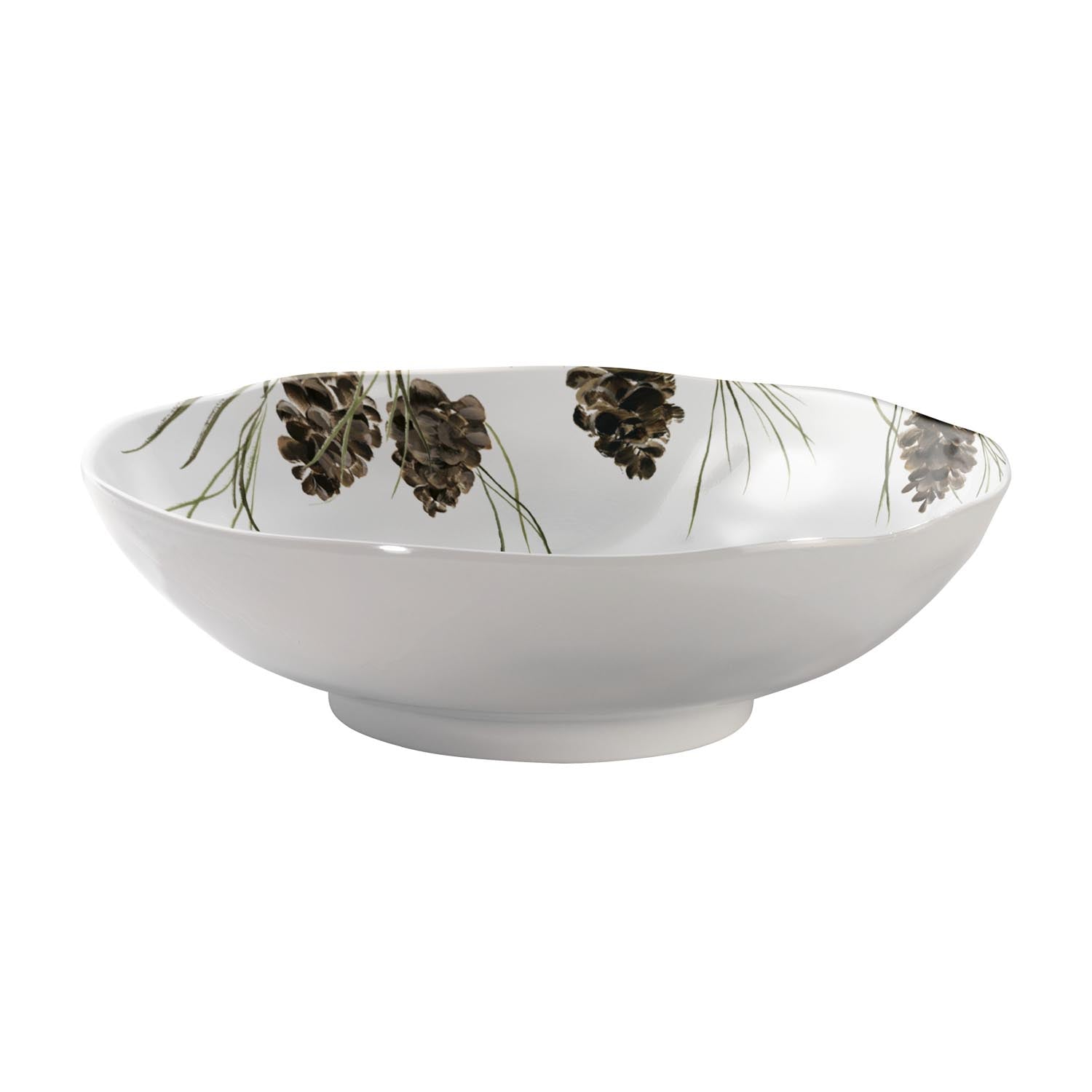 Pine Lodge 12 inch Melamine Serving Bowl by Merritt Designs