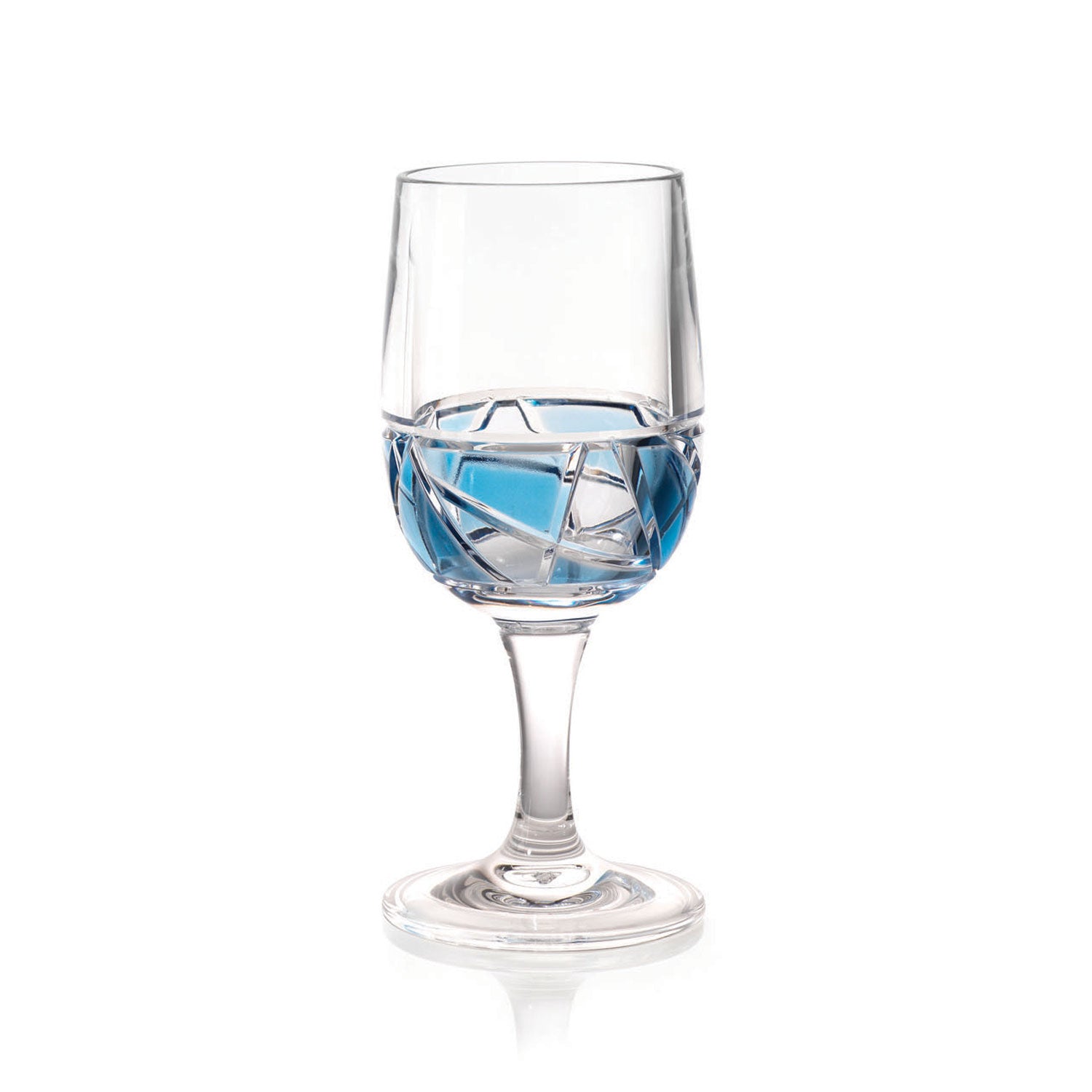 Mosaic 10oz Azure Acrylic Wine Glass by Merritt Designs