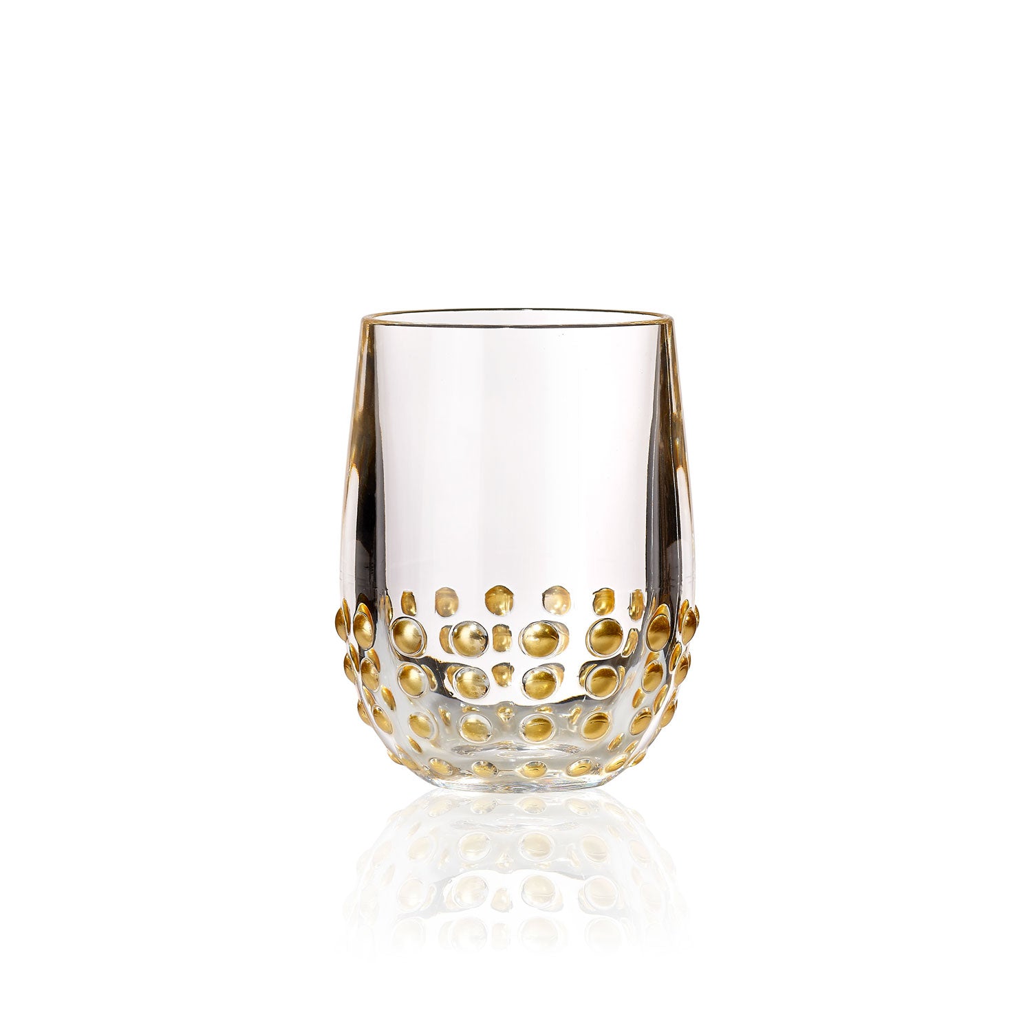 Beaded Gold 10oz Acrylic Tumbler by Merritt Designs