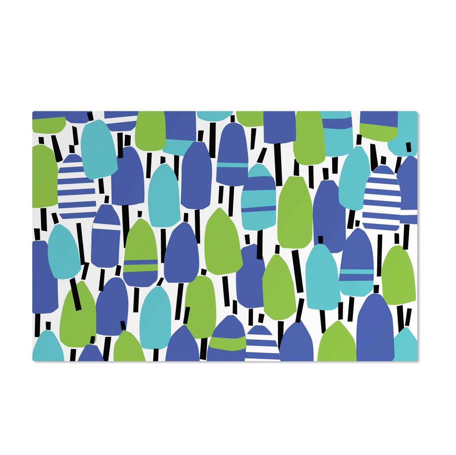 Buoyline 17 inch x 11 inch vinyl placemat by Merritt Designs