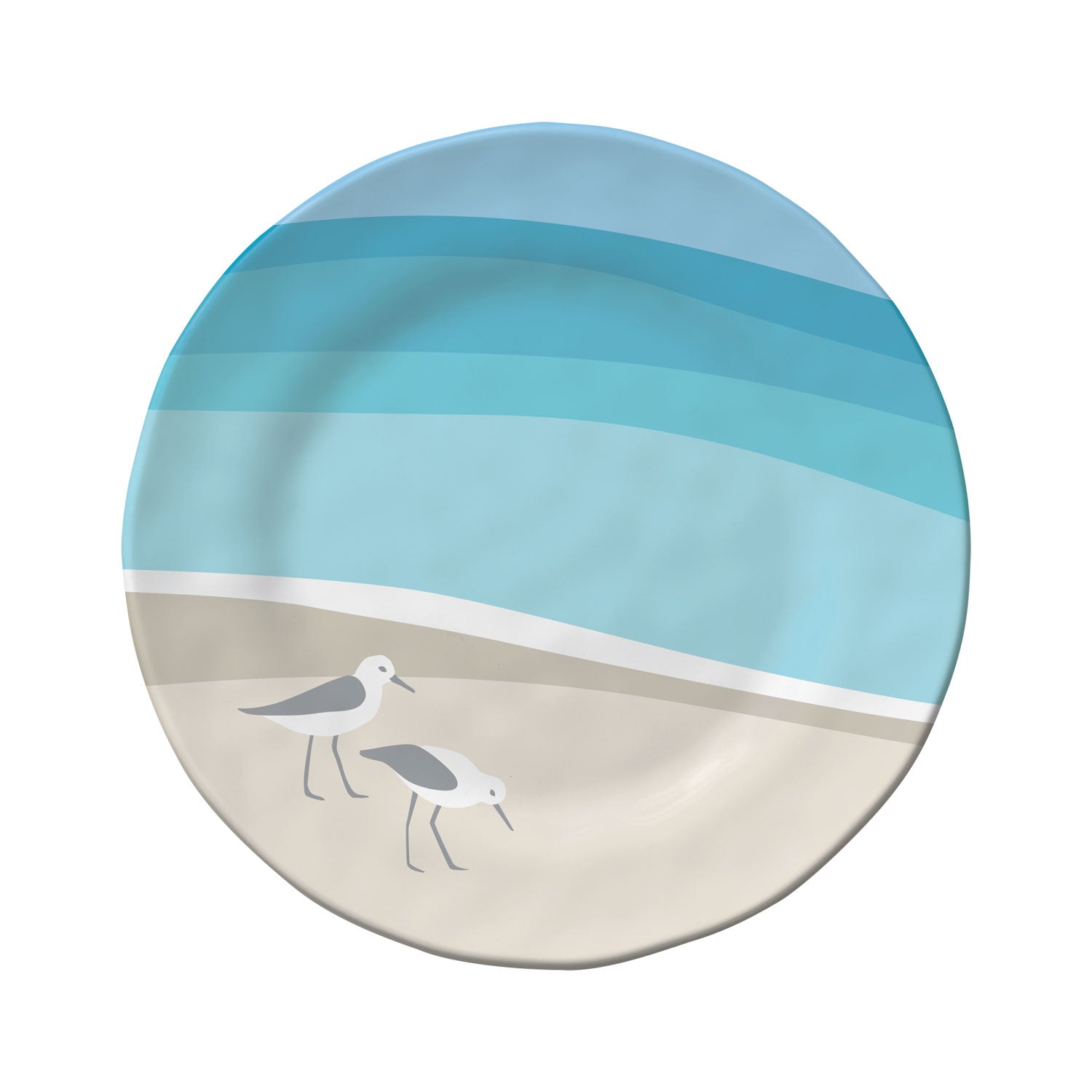 Sandpipers 8.5in Melamine Salad Plate by Merritt Designs