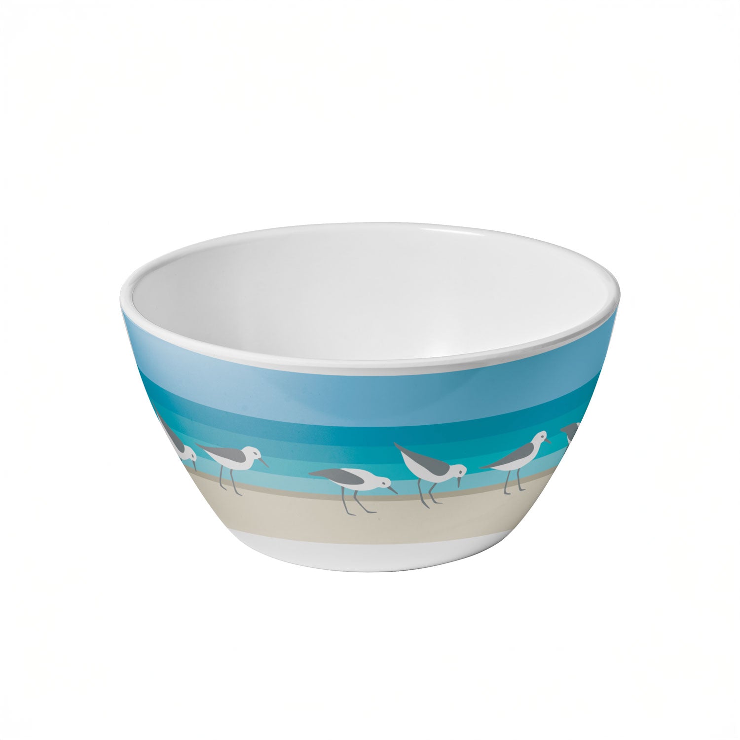 Sandpipers 6in x 3in Melamine Salad Bowl by Merritt Designs