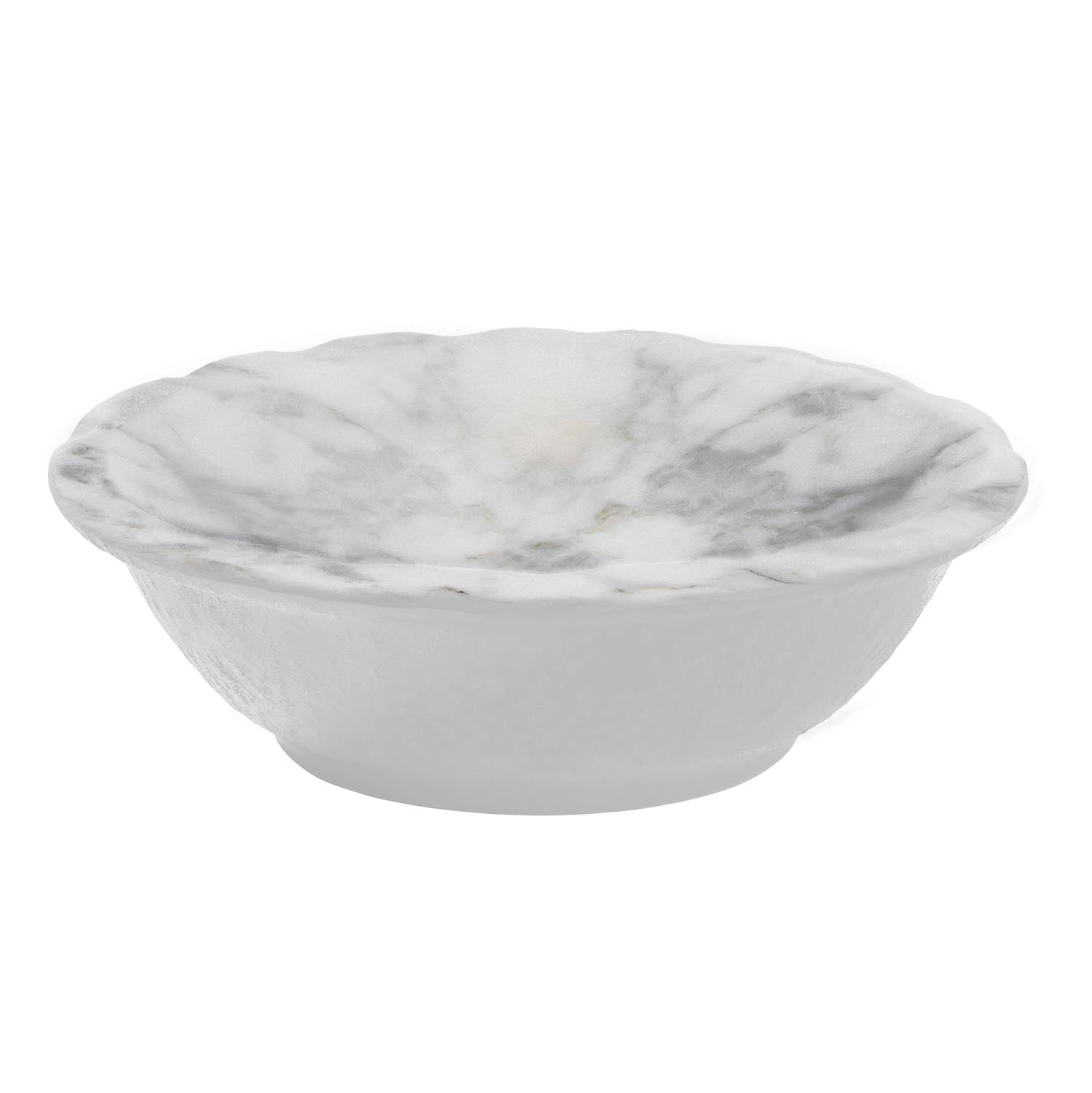 White Marble 5 inch Melamine Dipping Bowl by Merritt Designs