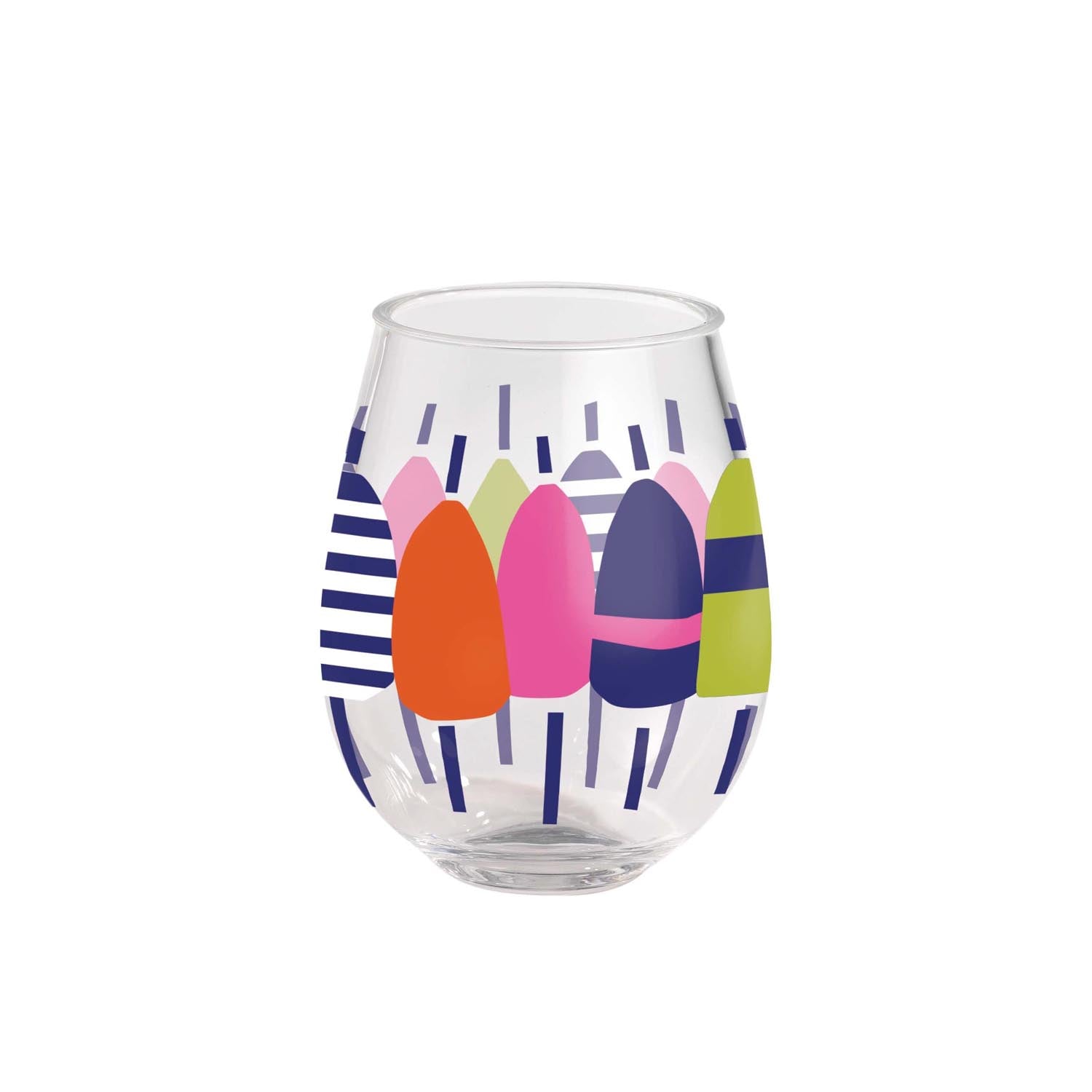 Buoys 15oz Acrylic Stemless Wine Glass by Merritt Designs