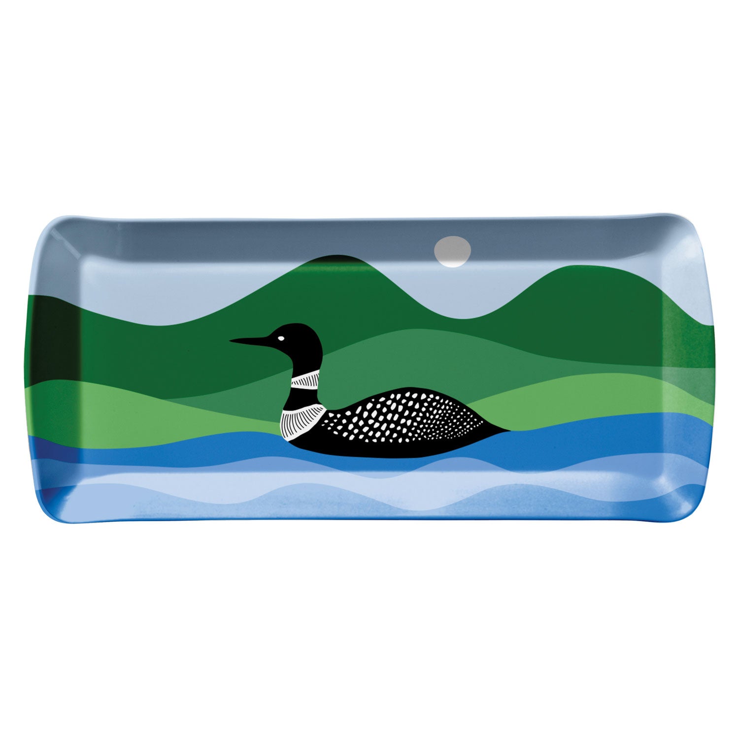 Loons 15.5in x 6.5in Melamine Appetizer Tray by Merritt Designs