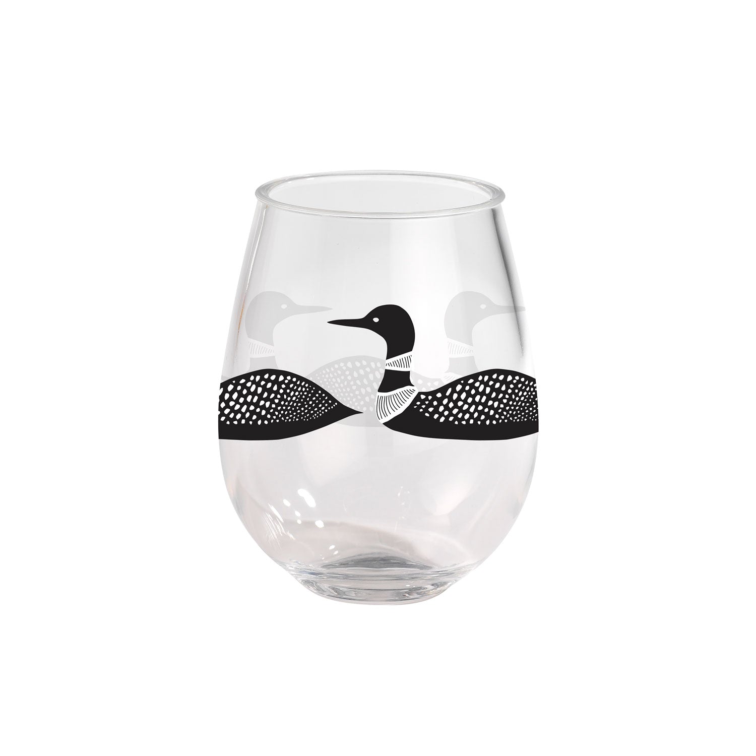 Loons 15oz Acrylic Stemless Wine Glass by Merritt Designs