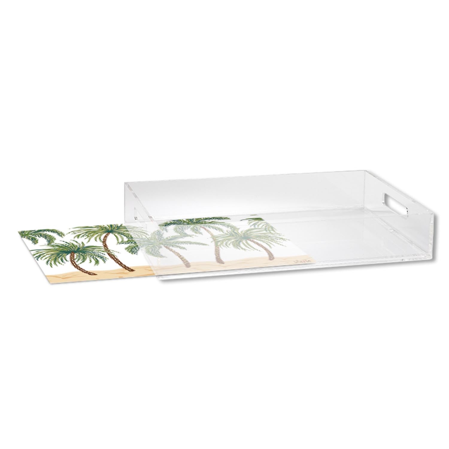 Custom insert acrylic 17.5 inch serving tray by Merritt Designs