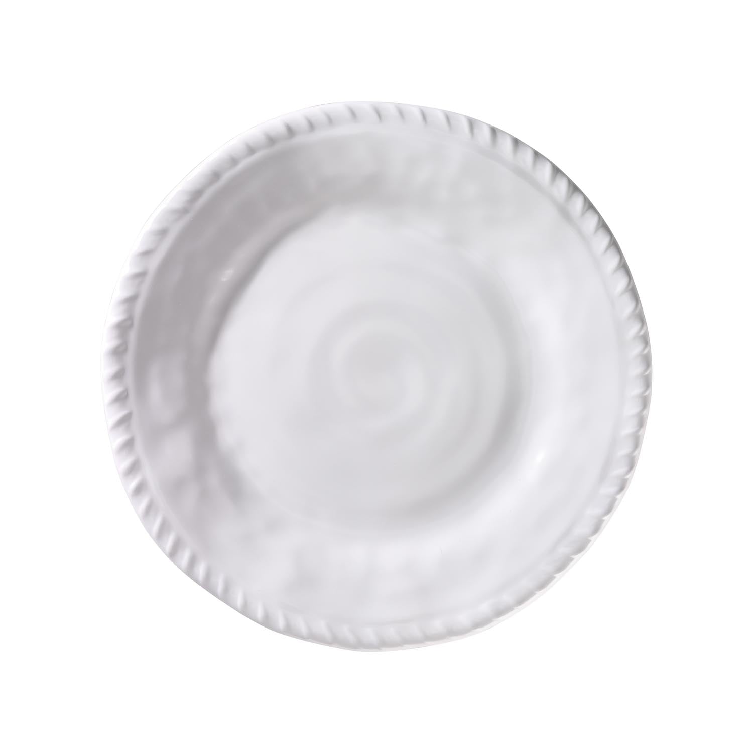 White Rope 8 inch melamine salad plate by Merritt Designs