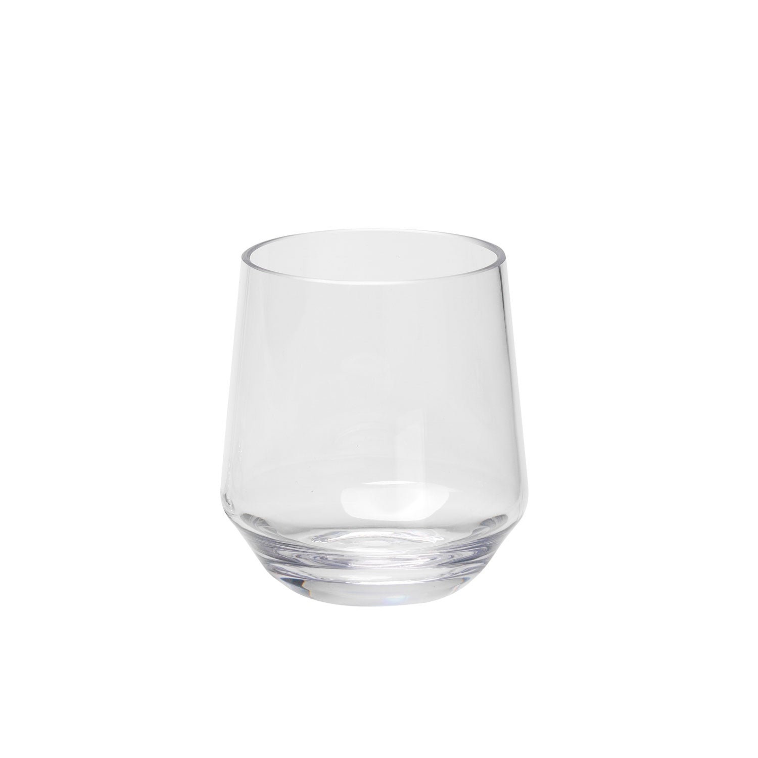 Tritan Curve 14oz Clear Stemless Wine Glass by Merritt Designs