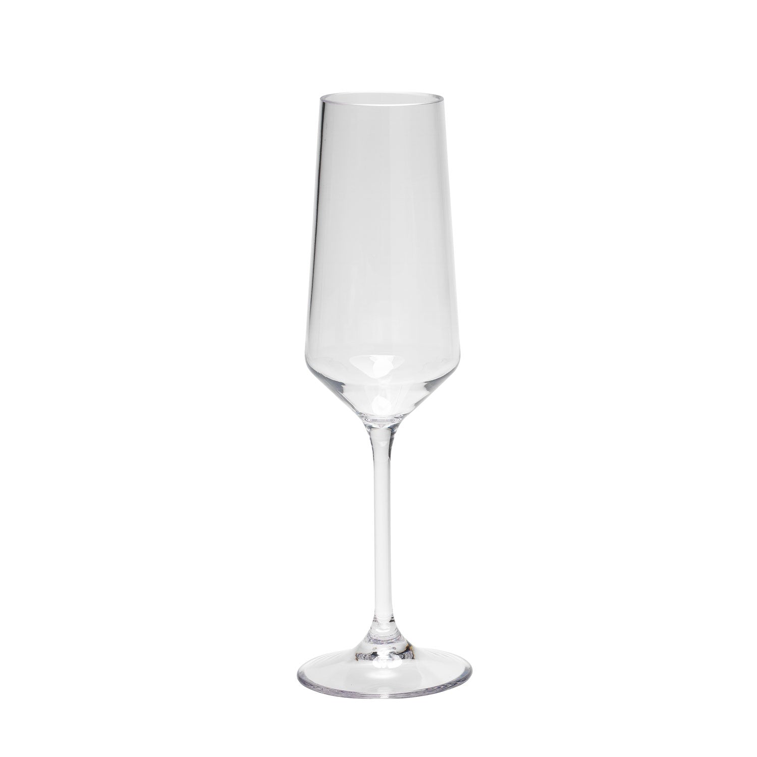 Tritan Curve 10oz Clear Champagne Glass by Merritt Designs
