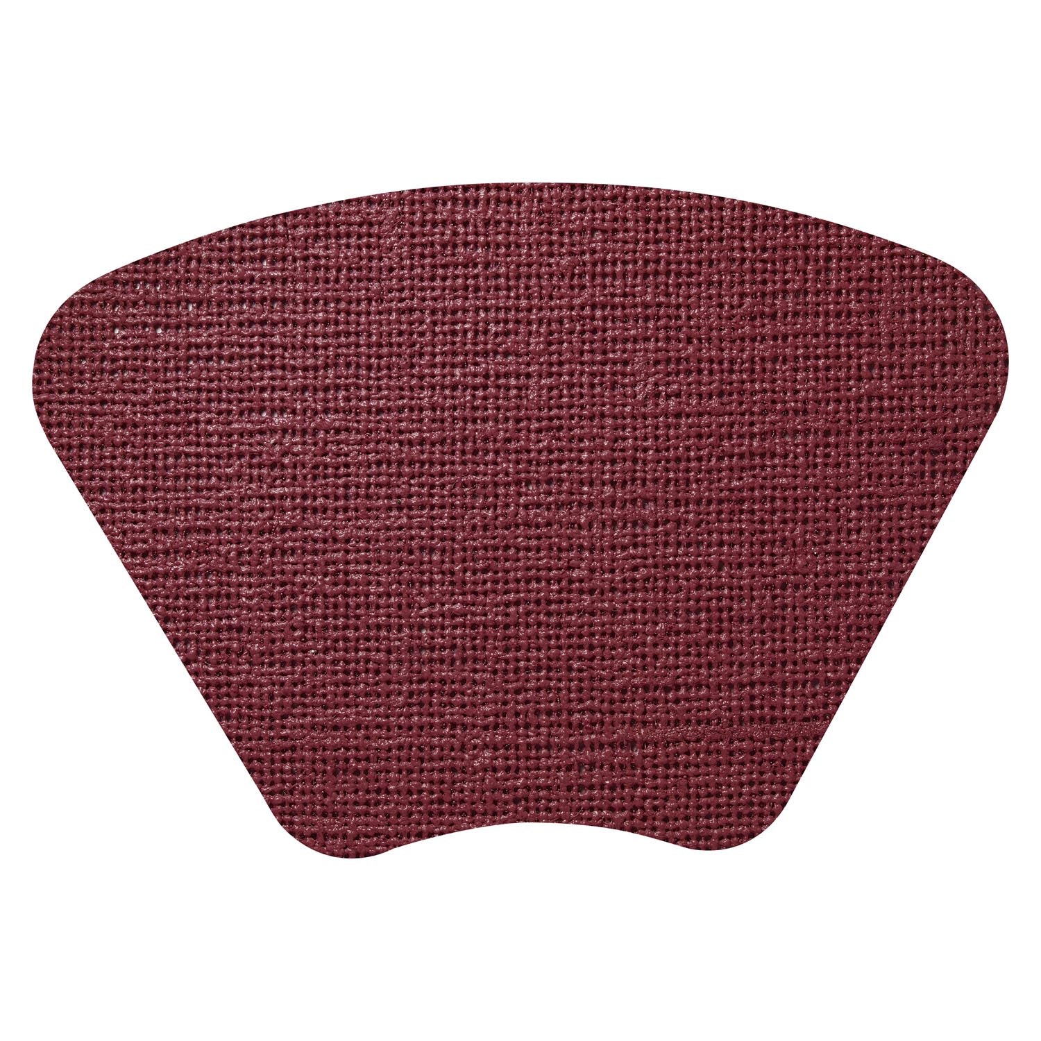 Fishnet wedge 19 inch x 13 inch burgundy placemat by Merritt Designs