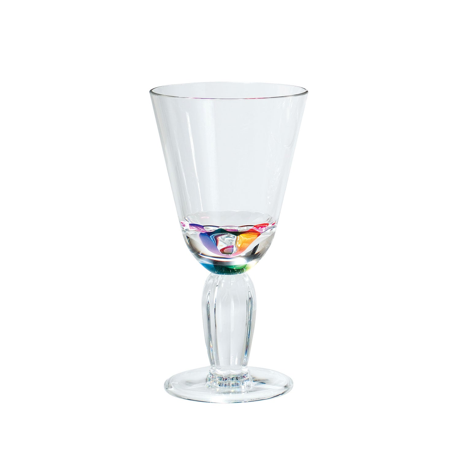 Diamond 12oz Rainbow Acrylic Wine Glass by Merritt Designs
