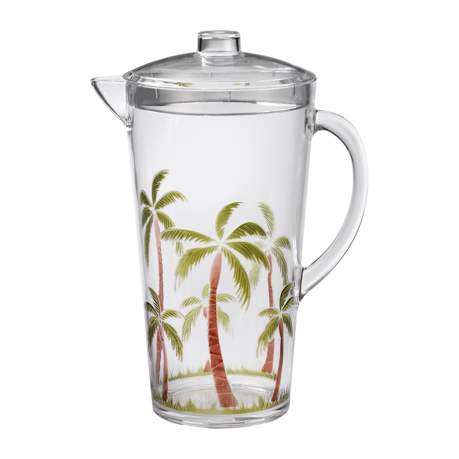 Palm Breeze 2.5qt acrylic pitcher by Merritt Designs